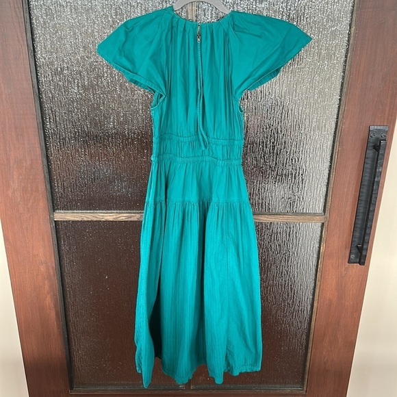 Ulla Johnson Elegant Green Midi Dress size 2 - Picture 8 of 10